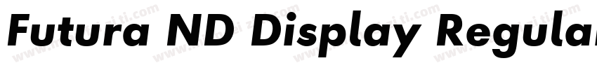 Futura ND Display Regular字体转换